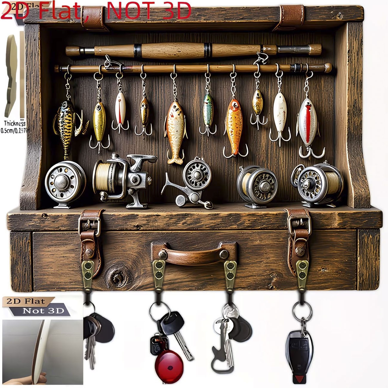 Gantungan Kunci Umpan Pancing  - Fishing Rod Combo ulasan dan harga